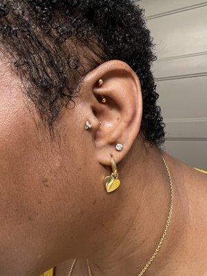 Tragus and rook