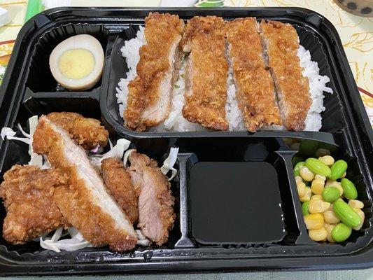 Chicken katsu with rice