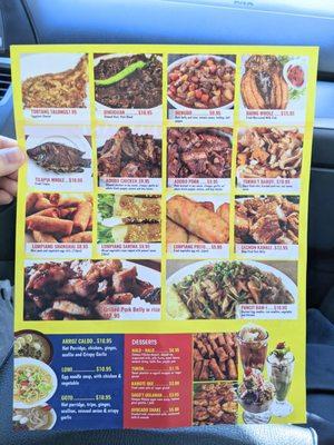 Food truck menu pg 2