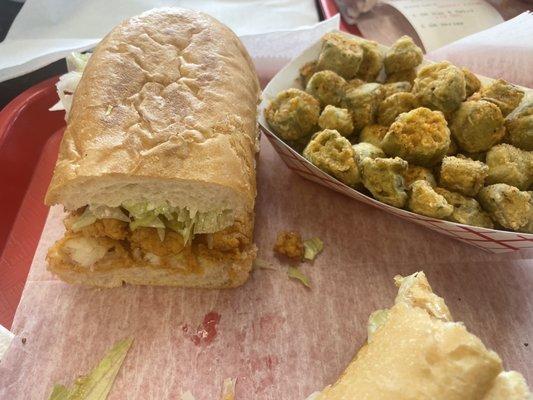 Catfish and fried okra