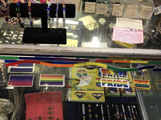 The jewelry case features lots of fair-trade trinkets.