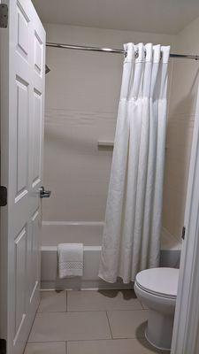 Shower and toilet in separate room