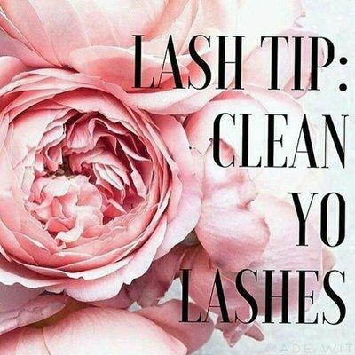 Please ladies clean your lashes before your appointment!