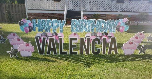 Happy Birthday Yard Sign Rentals! Fayetteville, NC and surrounding areas 910-336-7786!