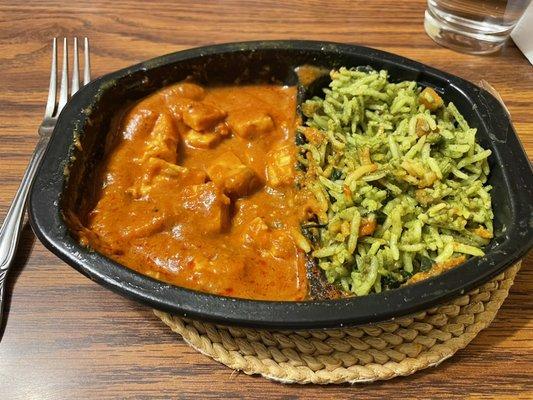 Paneer Tikka & Spinach Rice Frozen Dinner. Yum