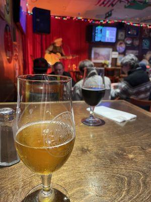 Live music and good beer.