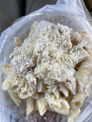 Delicious Cesar pasta salad.