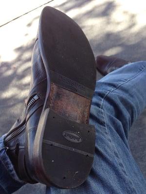 Had the worn-out soles repaired.