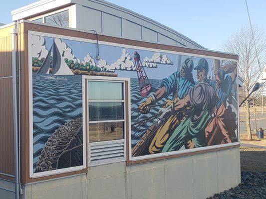 Cool Mural on side of Visitor Center