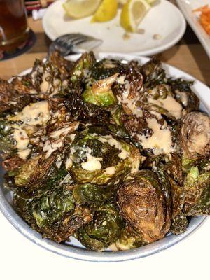 Honey saracha  Brussel sprouts