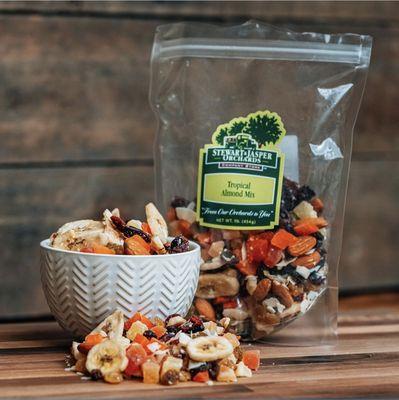 Grab yourself a delicious treat: Tropical Almond Mix!