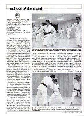 Black Belt Magazine April 1991, CKA feature