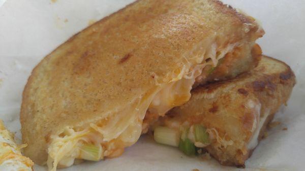 Buffalo Chicken grilled cheese