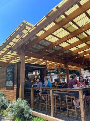 The food truck pod area