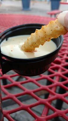 Crabfries and cheese