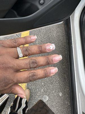 My nails when I left.