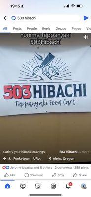 503 hibachi food cart