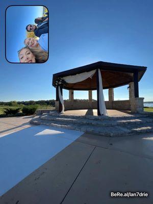 Outdoor gazebo for ceremony