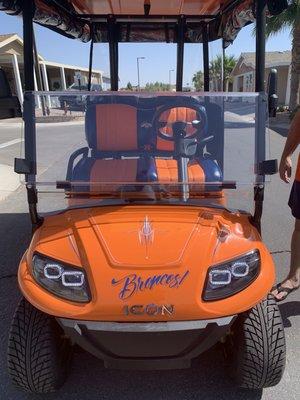 Custom golf cart!