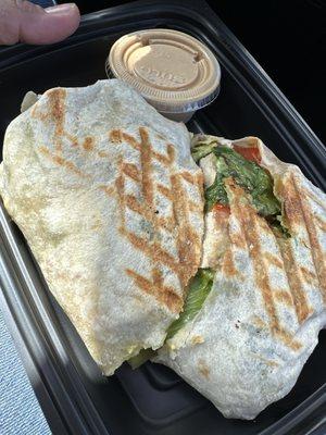 #1 - avocado wrap with seasoned tofu