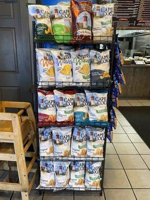 Great selection of Cape Cod chips.