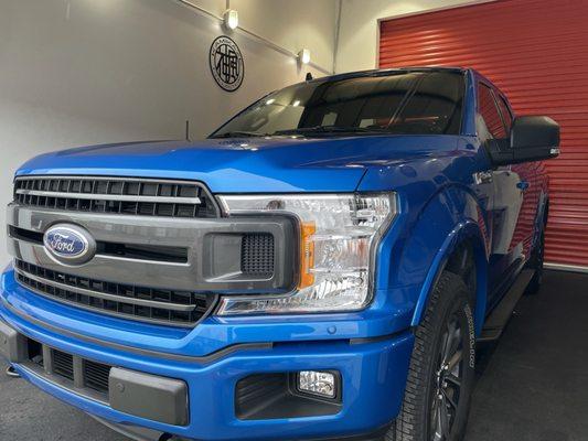 Ford F150 with a Roush Super Charger - New Car Prep Package including paint correction and ceramic coating.