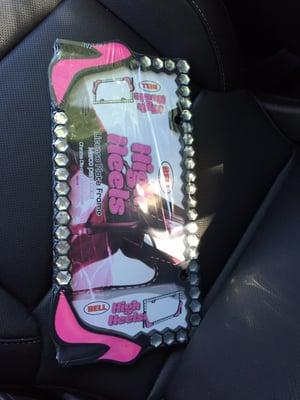 Girly license plate frames