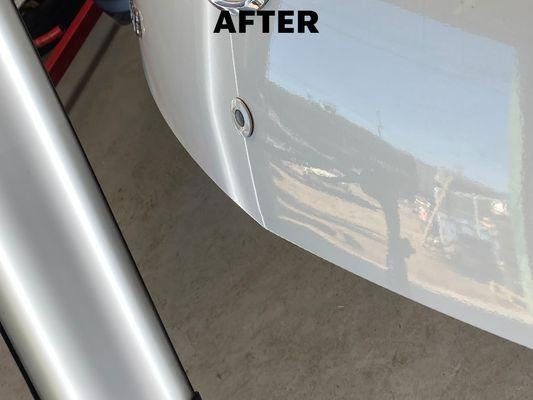 After paintless dent repair