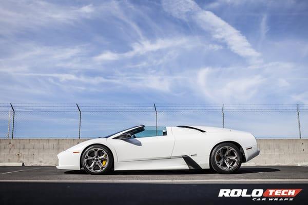 Lamborghini Murcielago white pearl full wrap