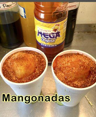 We have mangonadas . Or add Chamoy and /or Tajin seasoning to anything you like.