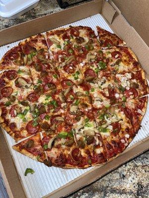 "All the way" Pizza