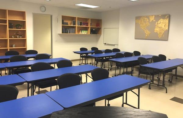 Our classroom at our Los Angeles, California location in Woodland Hills