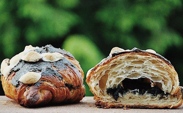 Black Sesame Marshmallow Croissant