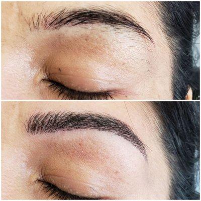 Eyebrows microblading