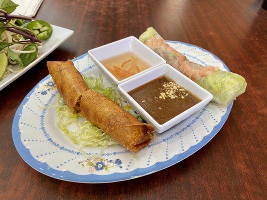 Spring roll and fried roll