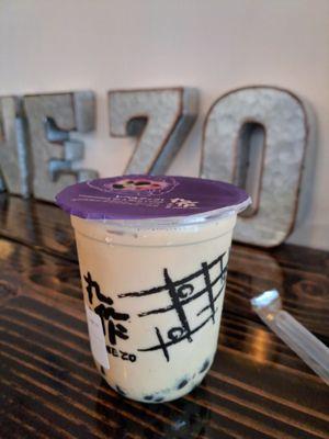 ONEZO Milk Tea with Black Sesame Boba