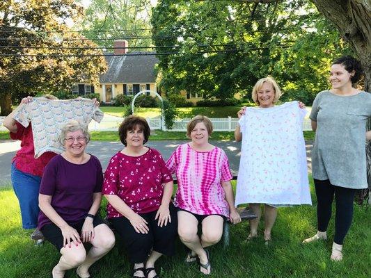 Join us for sewing classes! This class was to learn how to sew garments with knit fabrics using a regular sewing machine.