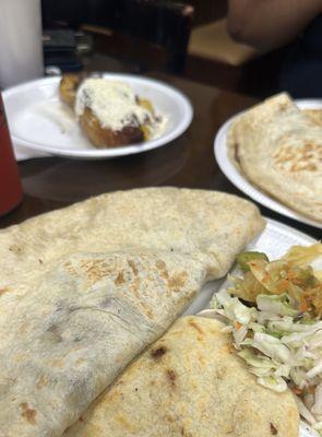 Baleada Pupusa Plátano Relleno