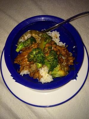 Chicken with Broccoli dinner