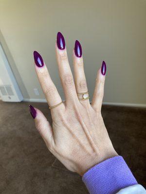 Dip powder manicure