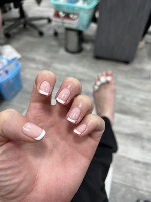 French Gel mani and pedi