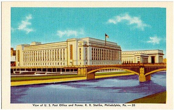 30th Street Post Office, Philadelphia, PA, Vintage Postcard