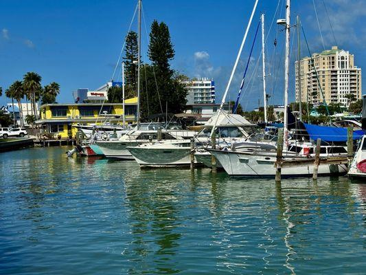 Marina behind hotel