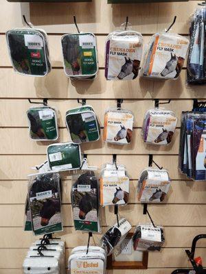 Fly masks - good selection inc. riding masks. Seriously. Fly season will be here in two shakes of a lamb's tail.