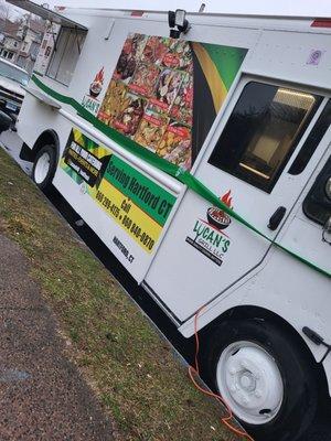 Side view of Lucan's Grill Food Truck