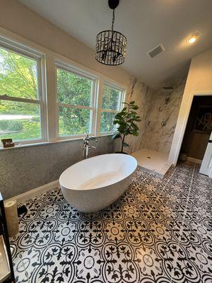 Master Bathroom Remodel In White Oak!