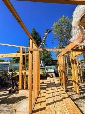 Framing beam installation