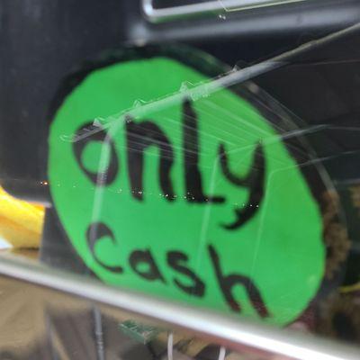 Cash only