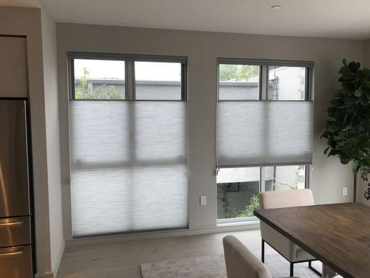 Top down / bottom up honeycomb shades