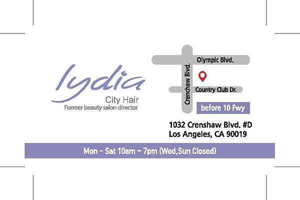 AS OF OCTOBER 2019! LYDIA IS IN A NEW LOCATION!!!!! For appts: 213-453-6622